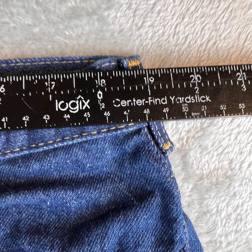 Vintage Lee Riders Jeans Mens 42x30 fits 38x28 Dark Wash Straight Denim - Picture 3 of 11